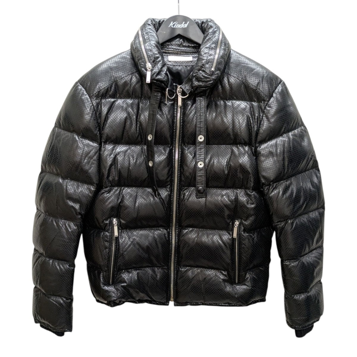 SAINT LAURENT サンローラン レザー付きフードダウンジャケット48 Saint Laurent Paris(サンローランパリ) レザーダウンジャケット484302