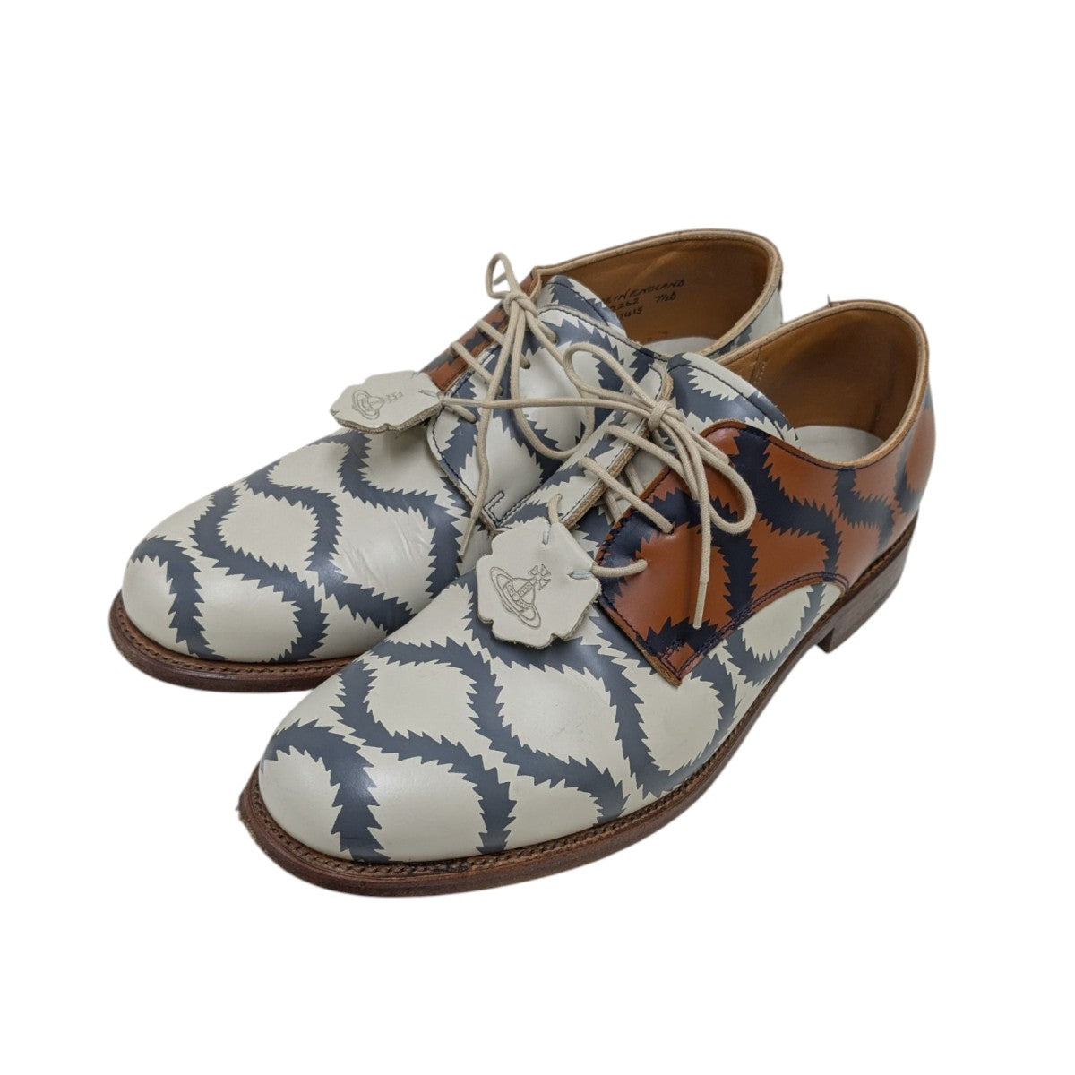 【超レア】Vivienne Westwood grenson スクイグル Vivienne Westwood×GRENSON スクイグルシューズ ホワイト×ブラウン