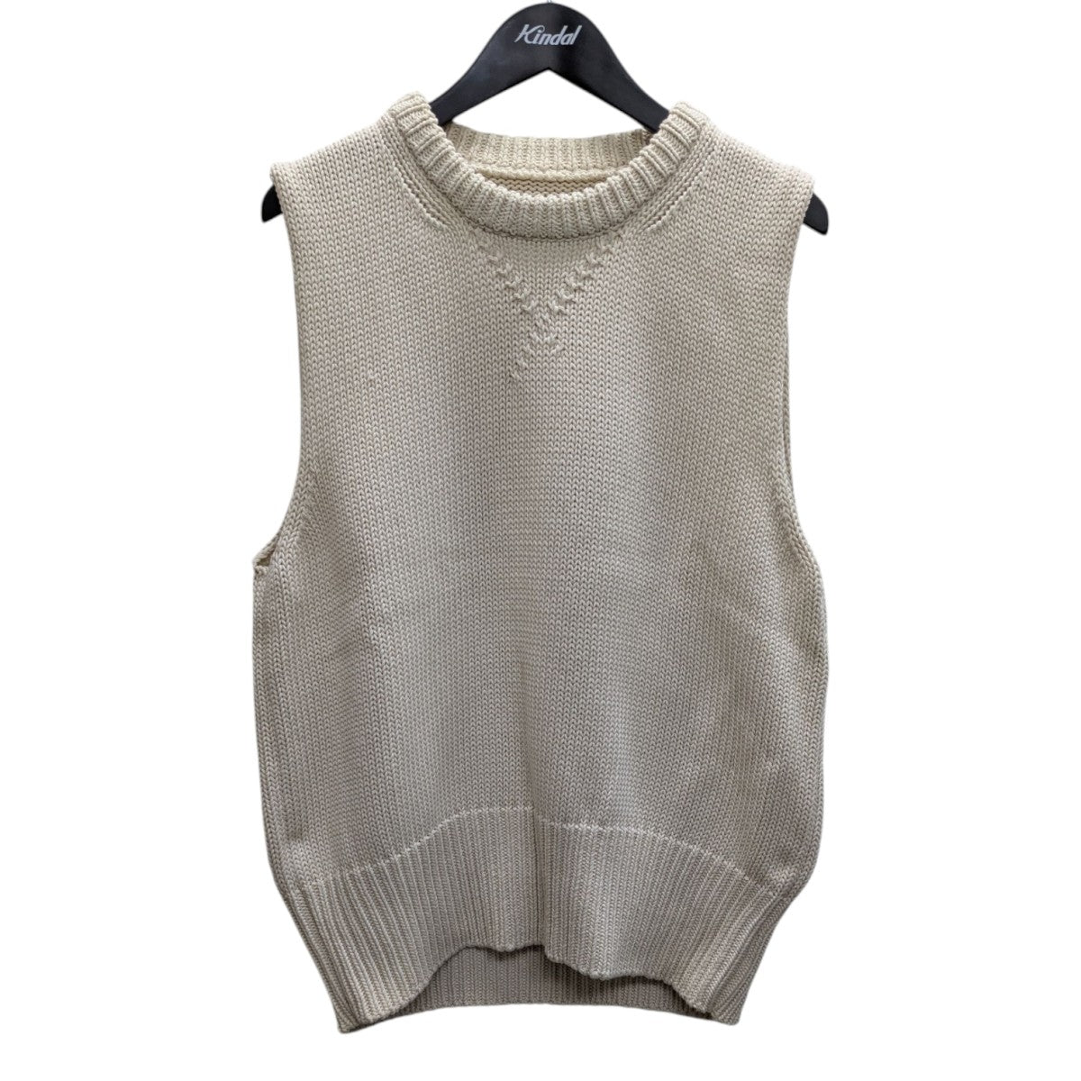 希少 美品 JIL SANDER ウール ノースリーブ デザイン ニット ベスト 希少 ジルサンダー 上質 ウール フリル ノースリーブデザイン