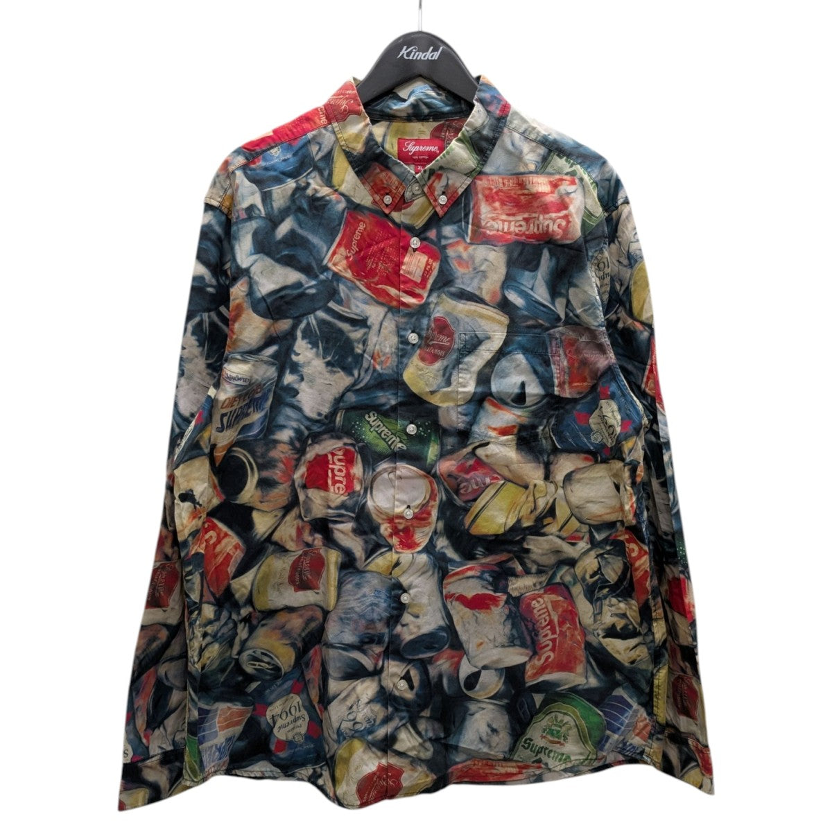 Cans Shirt総柄長袖シャツ