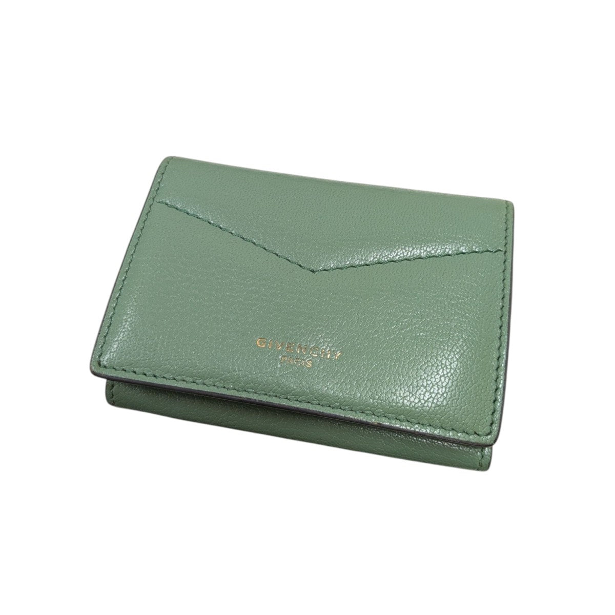 90s GIVENCHY ジバンシー 三つ折財布 グリーン 本革 レザー 楽天市場