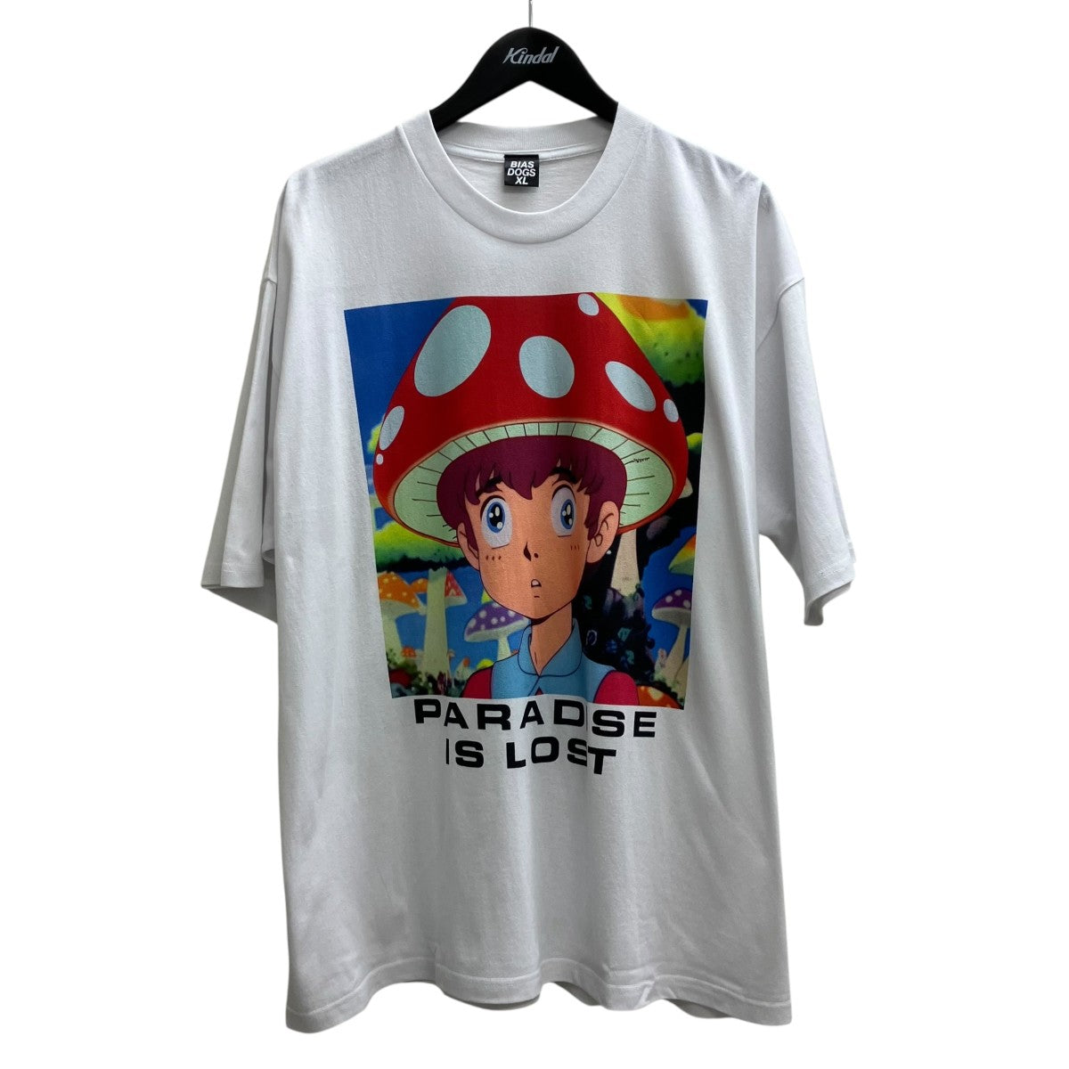 BIAS DOGS(バイアス ドッグス) プリントTシャツ 23003 ホワイト サイズ