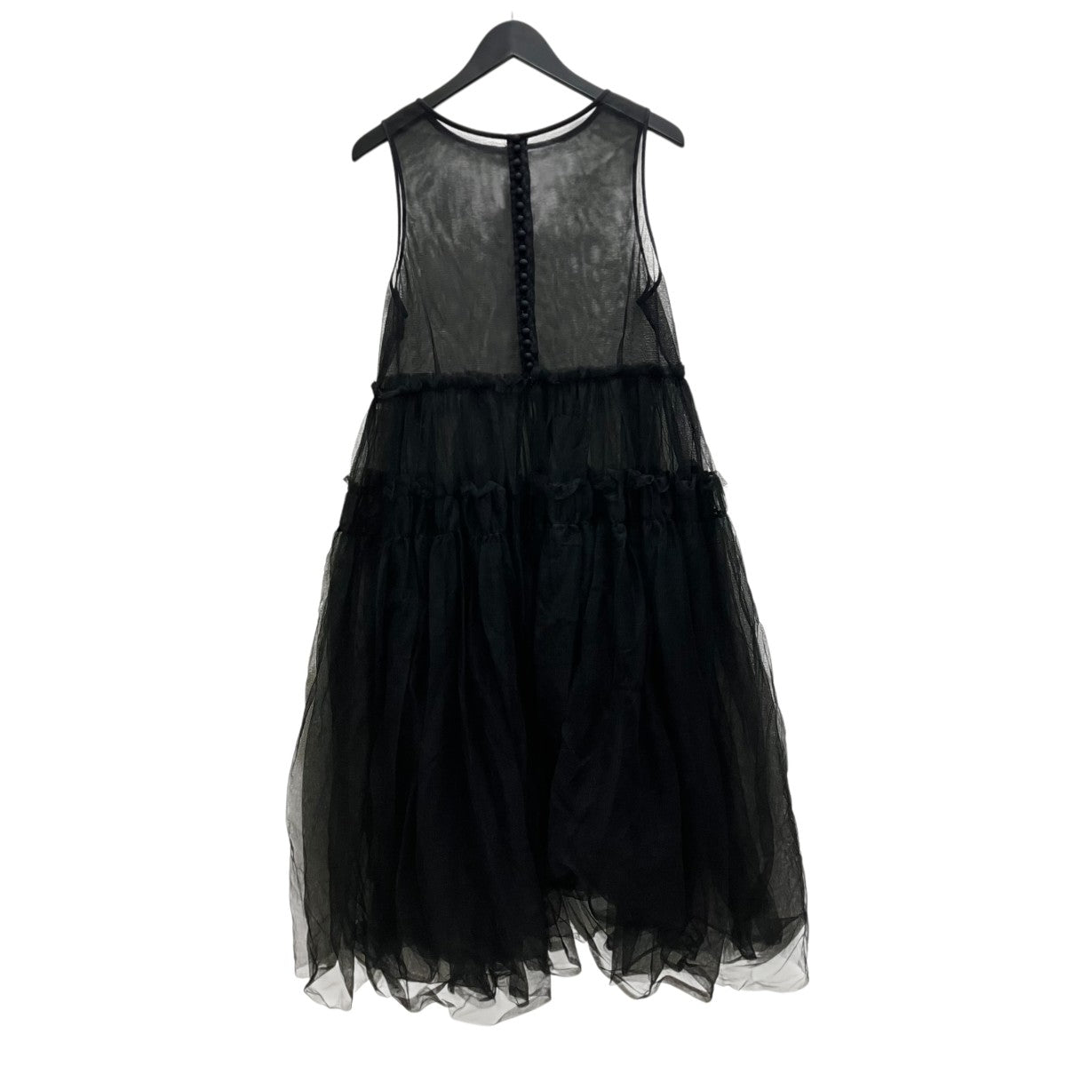 チュールノースリーブワンピース