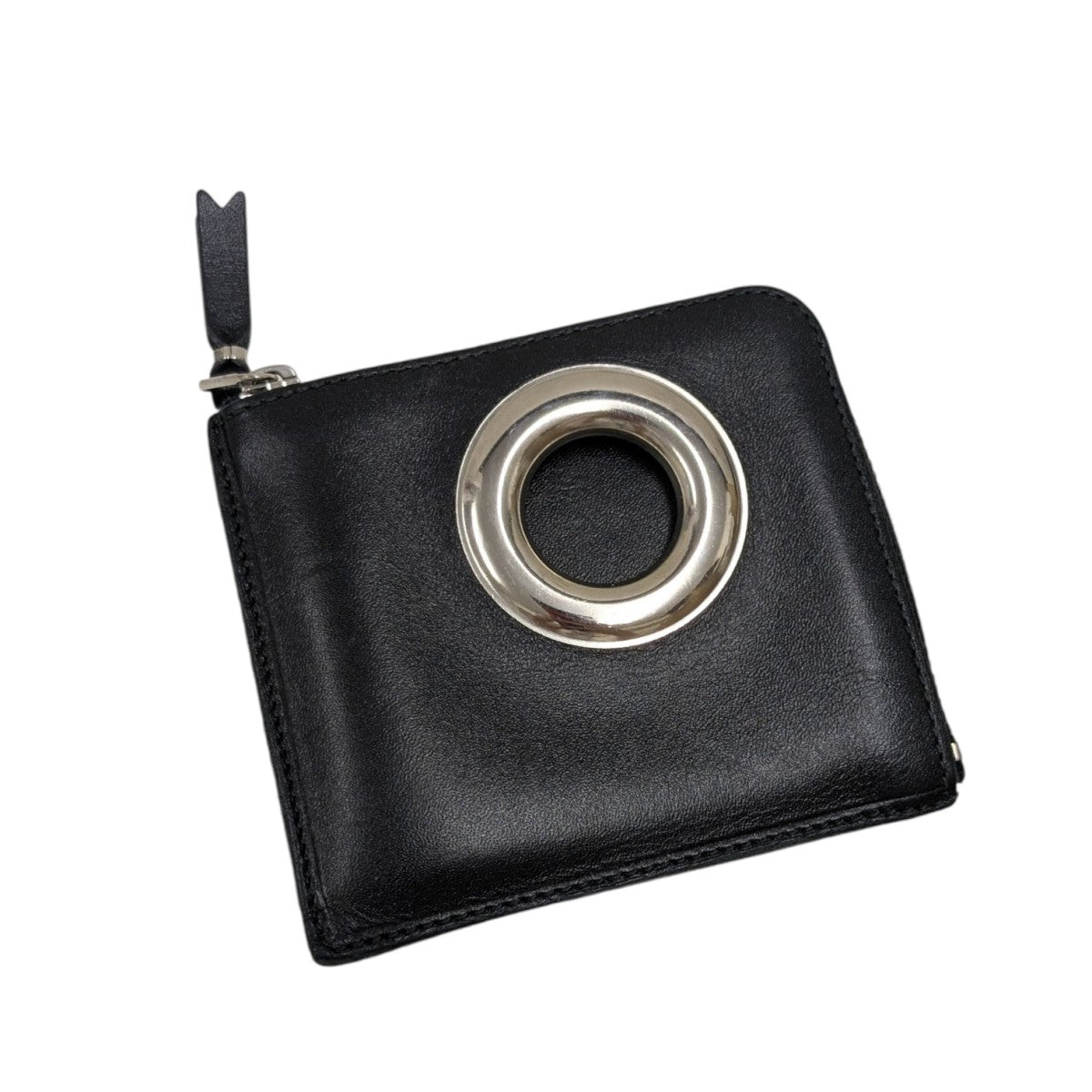 コムデギャルソンシルバーアイレットウォレット COMME des GARCONS CDG シルバーアイレットジップアラウンド財布