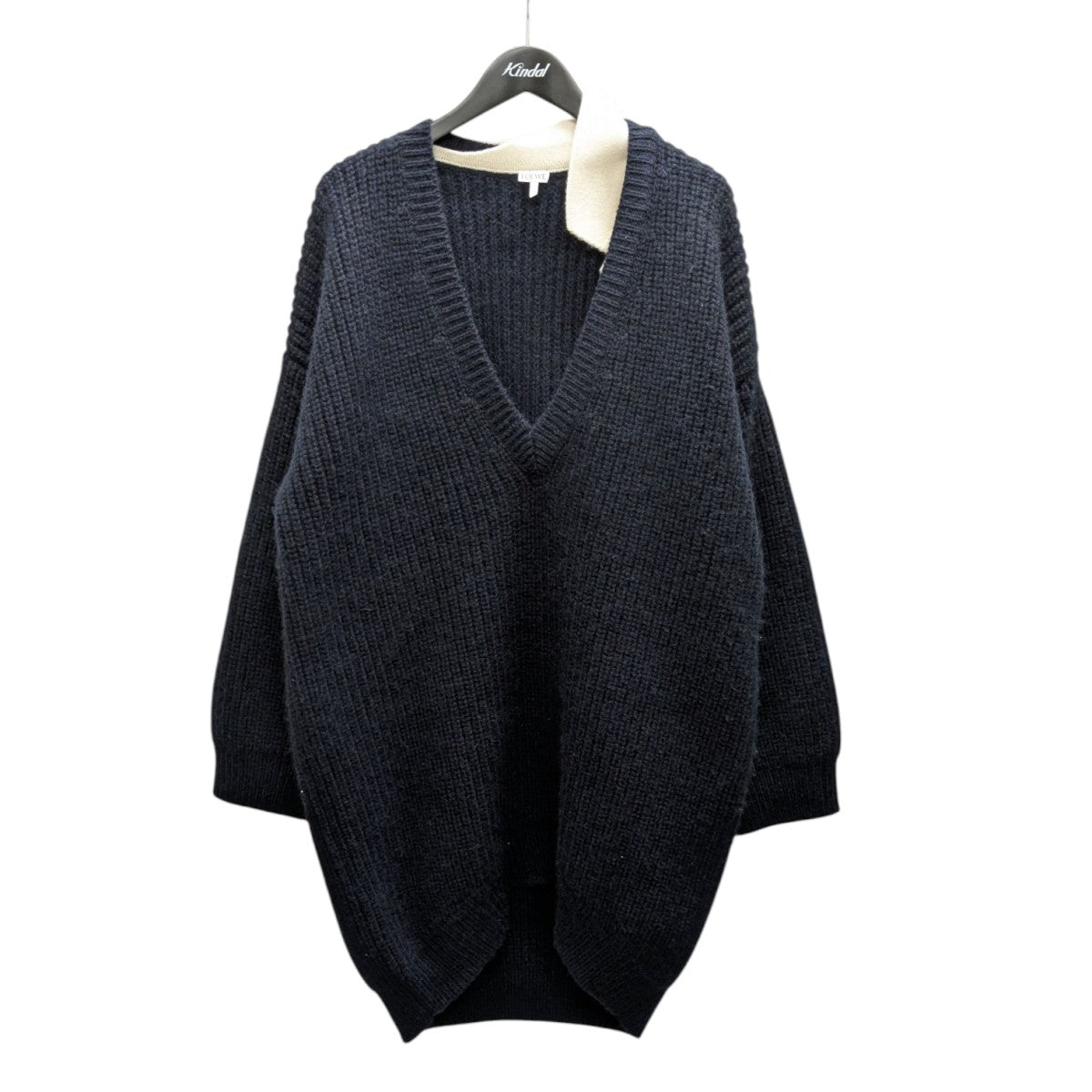 LOEWE(ロエベ) カシミヤモヘアVネックニット S540Y15KAO ネイビー