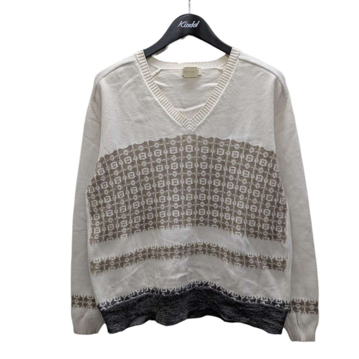 DRIES VAN NOTEN(ドリスヴァンノッテン) Vネックニット ホワイト