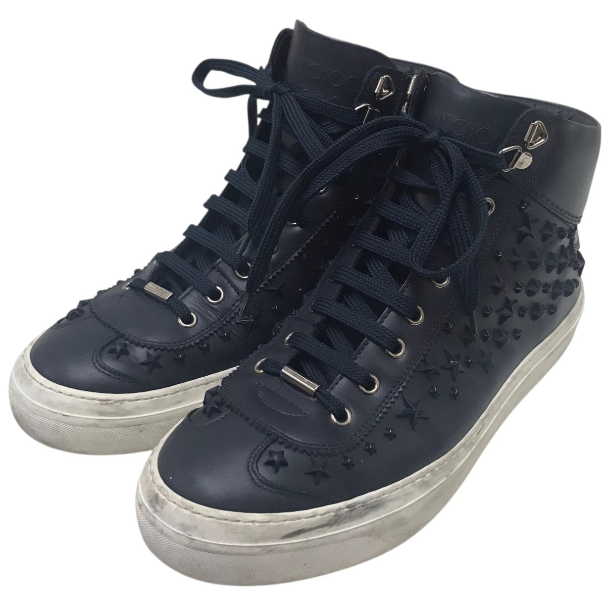 JIMMY CHOO(ジミーチュウ) ハイカットスニーカー ネイビー