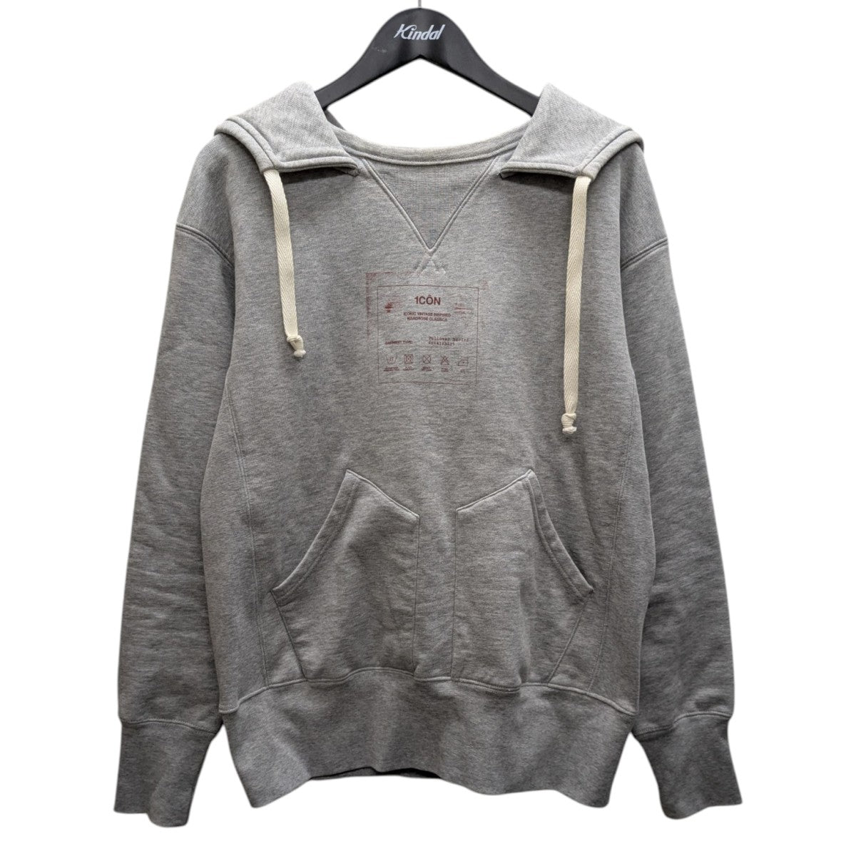 マルジェラ　パーカー　8の字　グレー メゾンマルジェラ8の字ジップパーカー