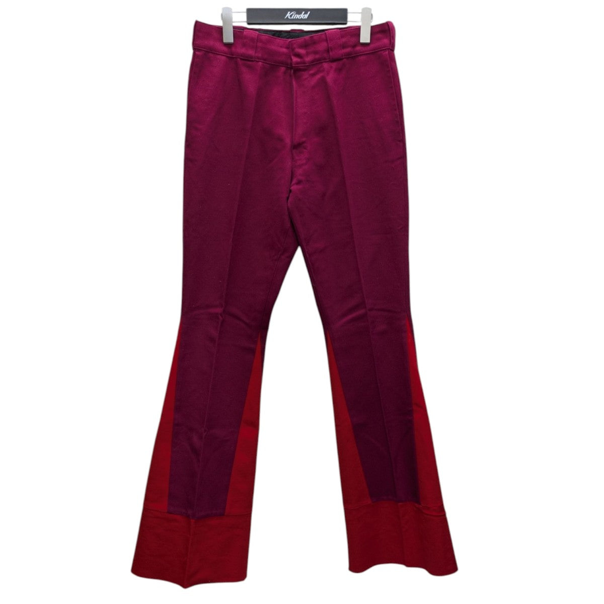 RAF SIMONS(ラフシモンズ) パネル切り替え フレアスラックスパンツ 211