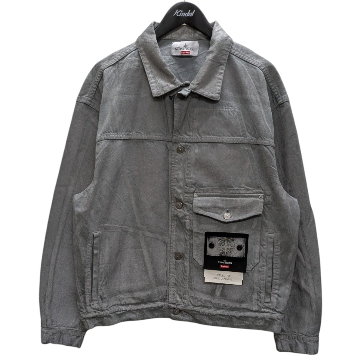 Supreme×STONE ISLAND Reflective Bull Denim-TC Jacket デニム