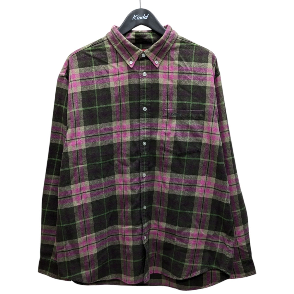 Supreme(シュプリーム) 25AWPlaid Flannel Shirt ブラウン×ピンク