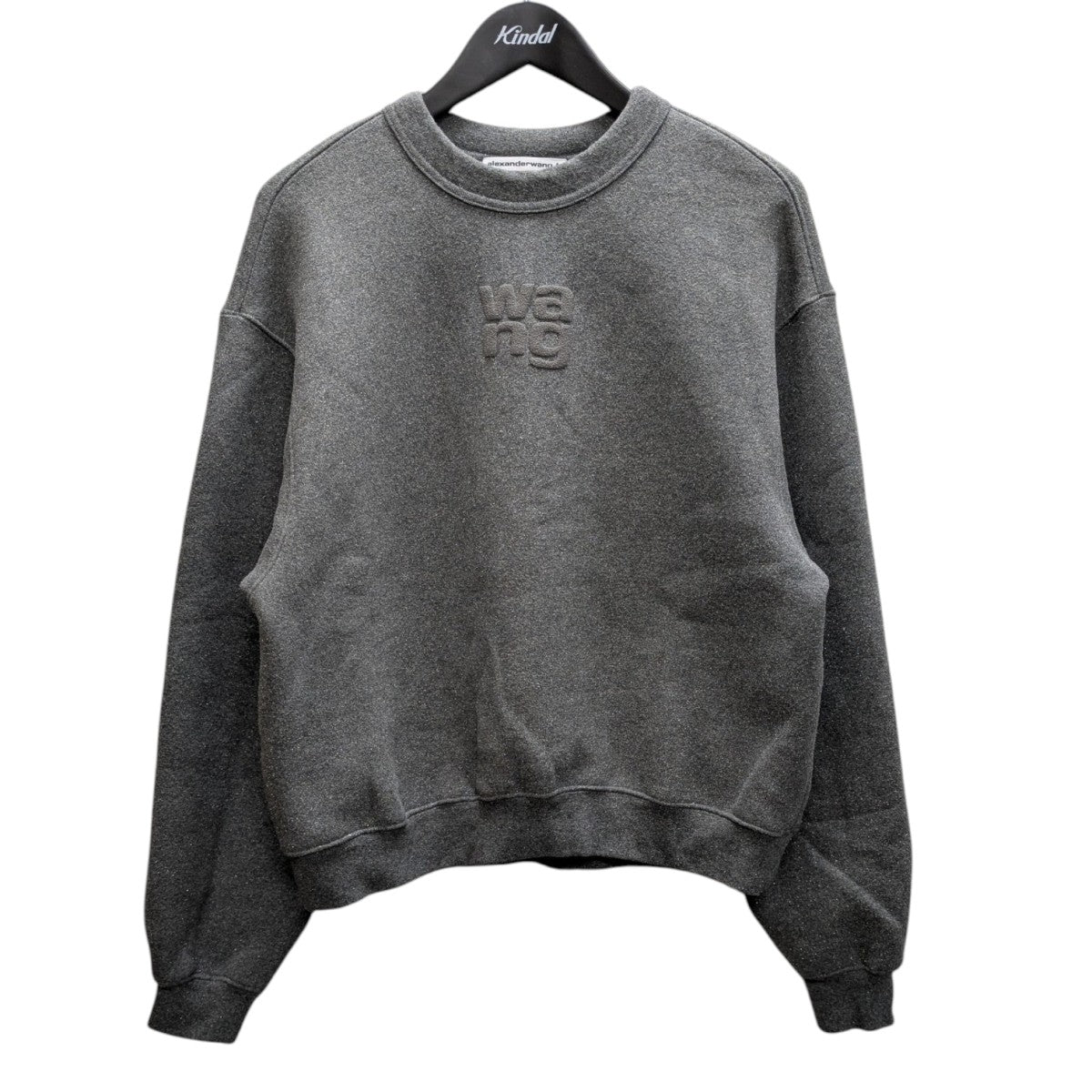 ALEXANDER WANG(アレキサンダーワン) グリッターロゴスウェット グレー