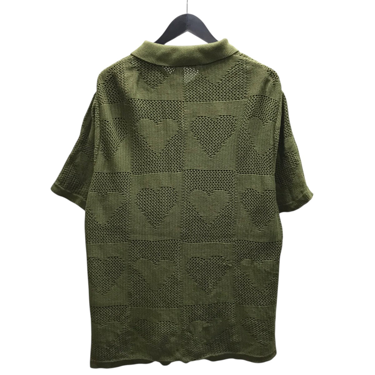 CARNE BOLLENTE CUPID’S NET ハートニット半袖シャツ 古着・中古-2枚目のアイテム画像