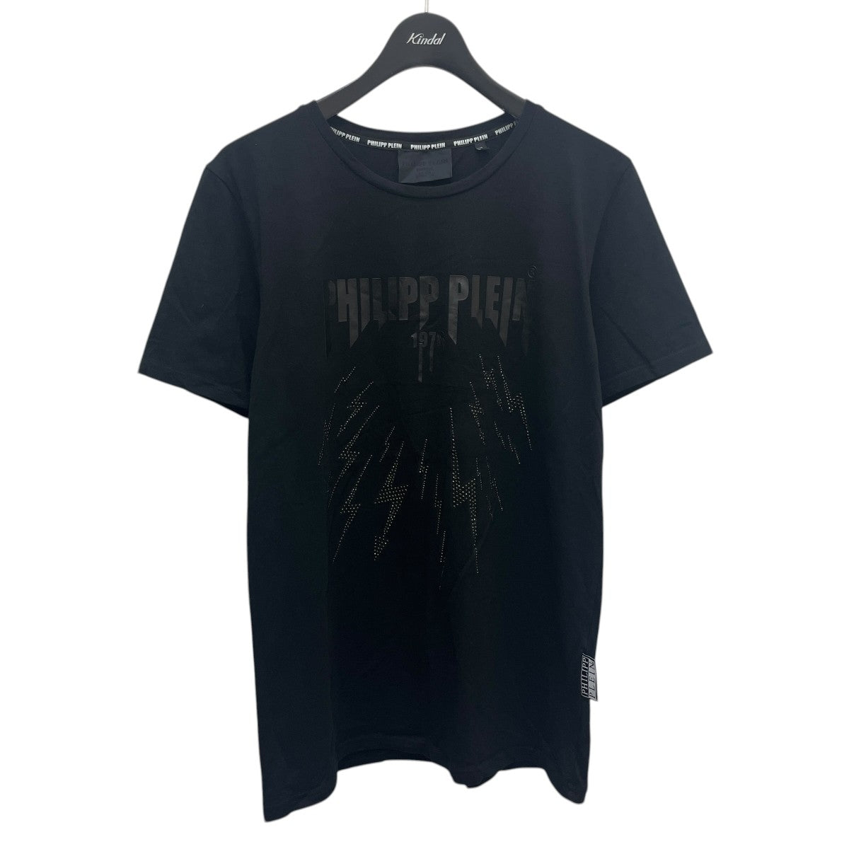 【未使用品 】フィリッププレイン Tシャツ ビジュー 半袖 XL メンズ PHILIPP PLEIN(フィリッププレイン) ビジューTシャツ ブラック サイズ