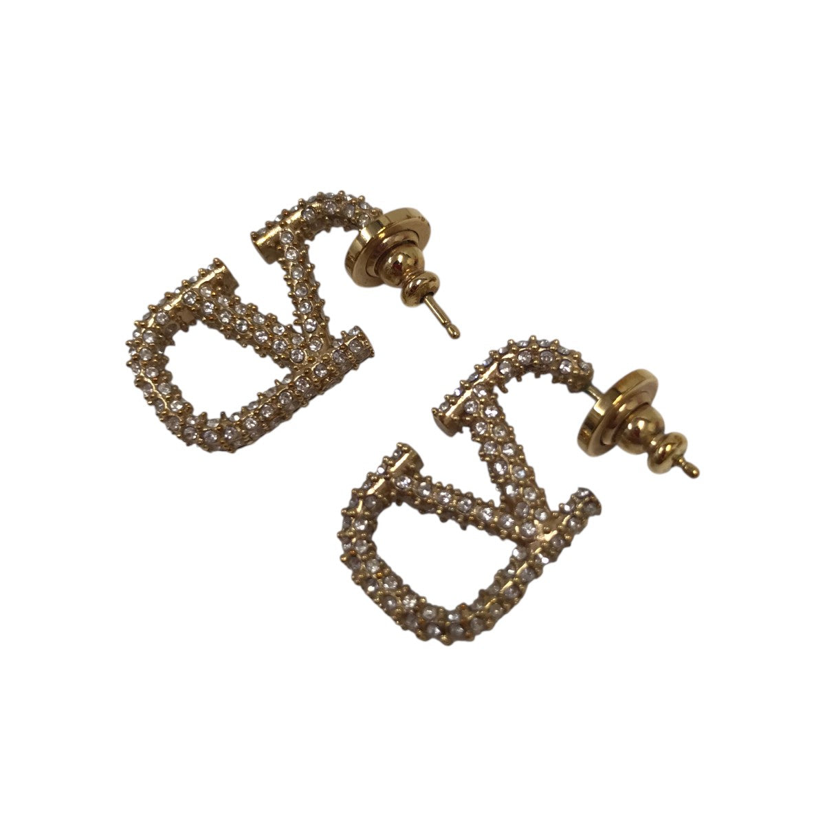 VALENTINO(ヴァレンチノ) Vロゴ スワロフスキー ピアス｜【公式