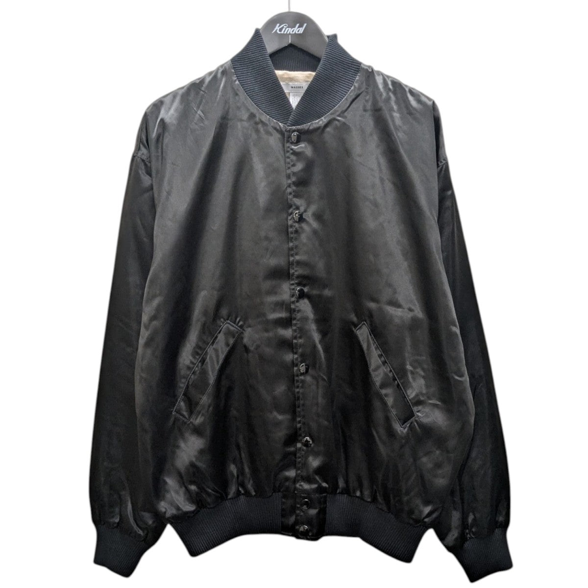MASSES(マシス) 25SSSATIN JKT コーチジャケット ブラック サイズ L