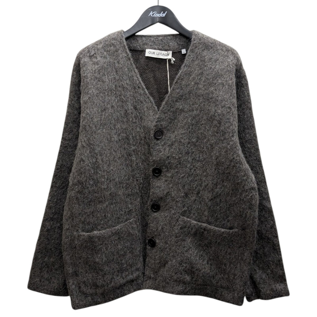 OUR LEGACY モヘアカーディガン グレー 48 美品 OUR LEGACY(アワーレガシー) Mole Grey Mohairモヘアカーディガン