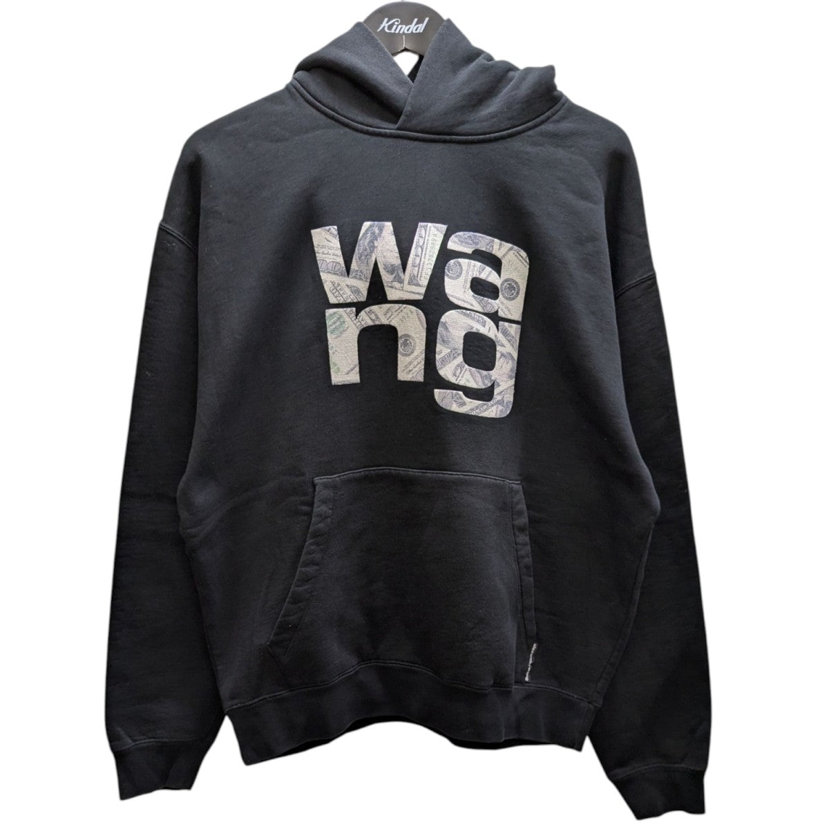 alexander wang アレキサンダーワン ロゴ フーディ パーカー ALEXANDER WANG(アレキサンダーワン) フロントロゴフーディ ブラック