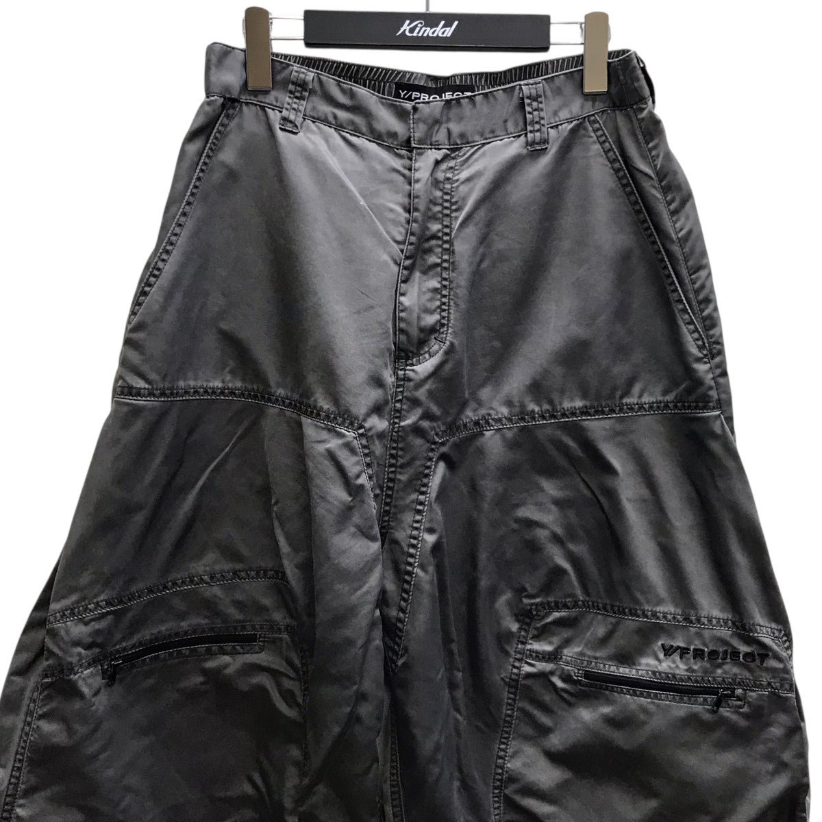 ナイロンワイドパンツ