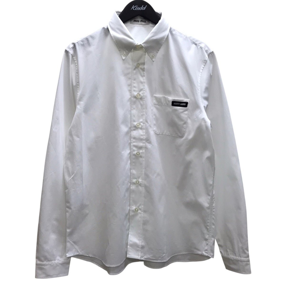 MIU MIU(ミュウミュウ) 長袖シャツ DNA425 S232 10RG ホワイト サイズ