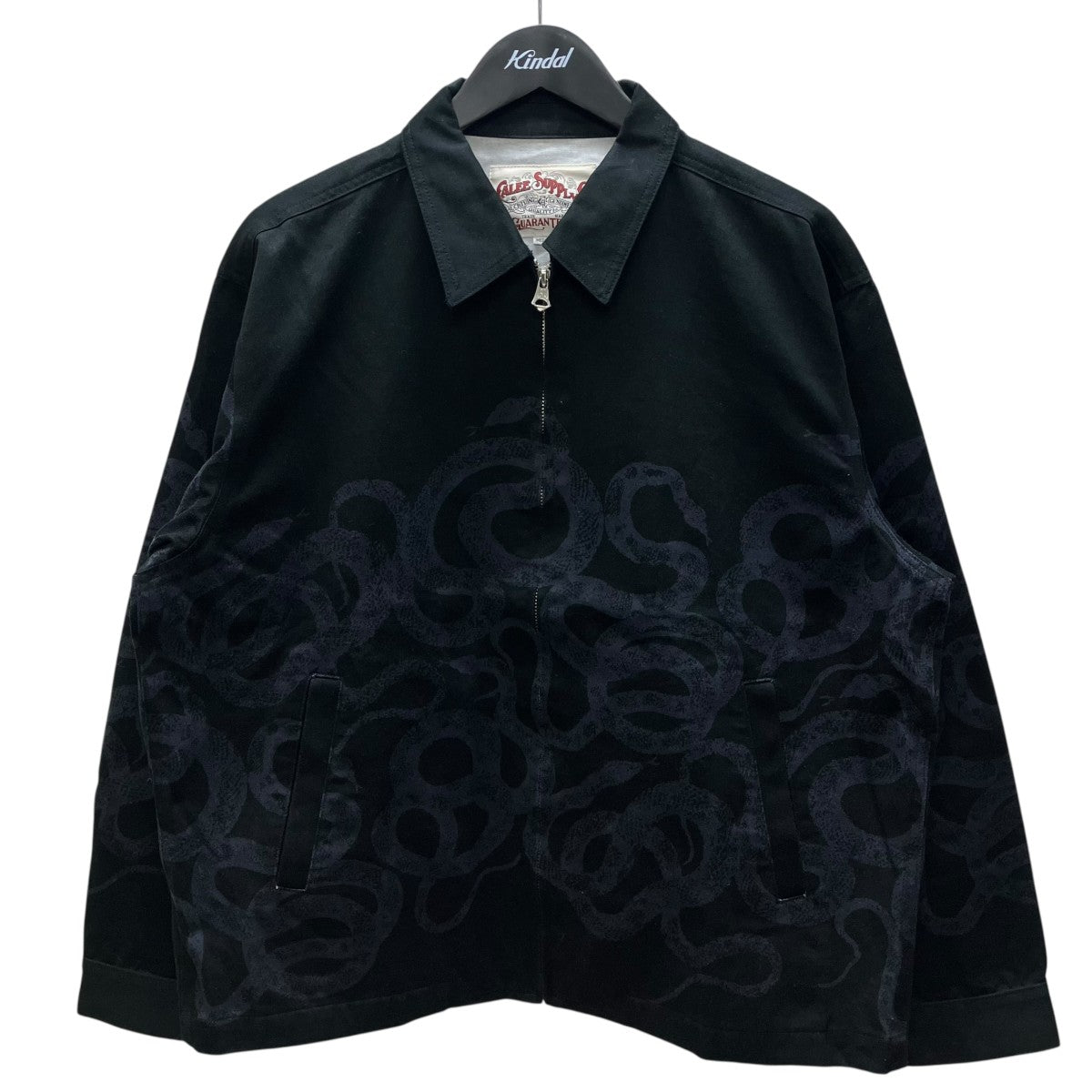 CALEE(キャリー) 25AWスネークスイングトップジャケット ブラック