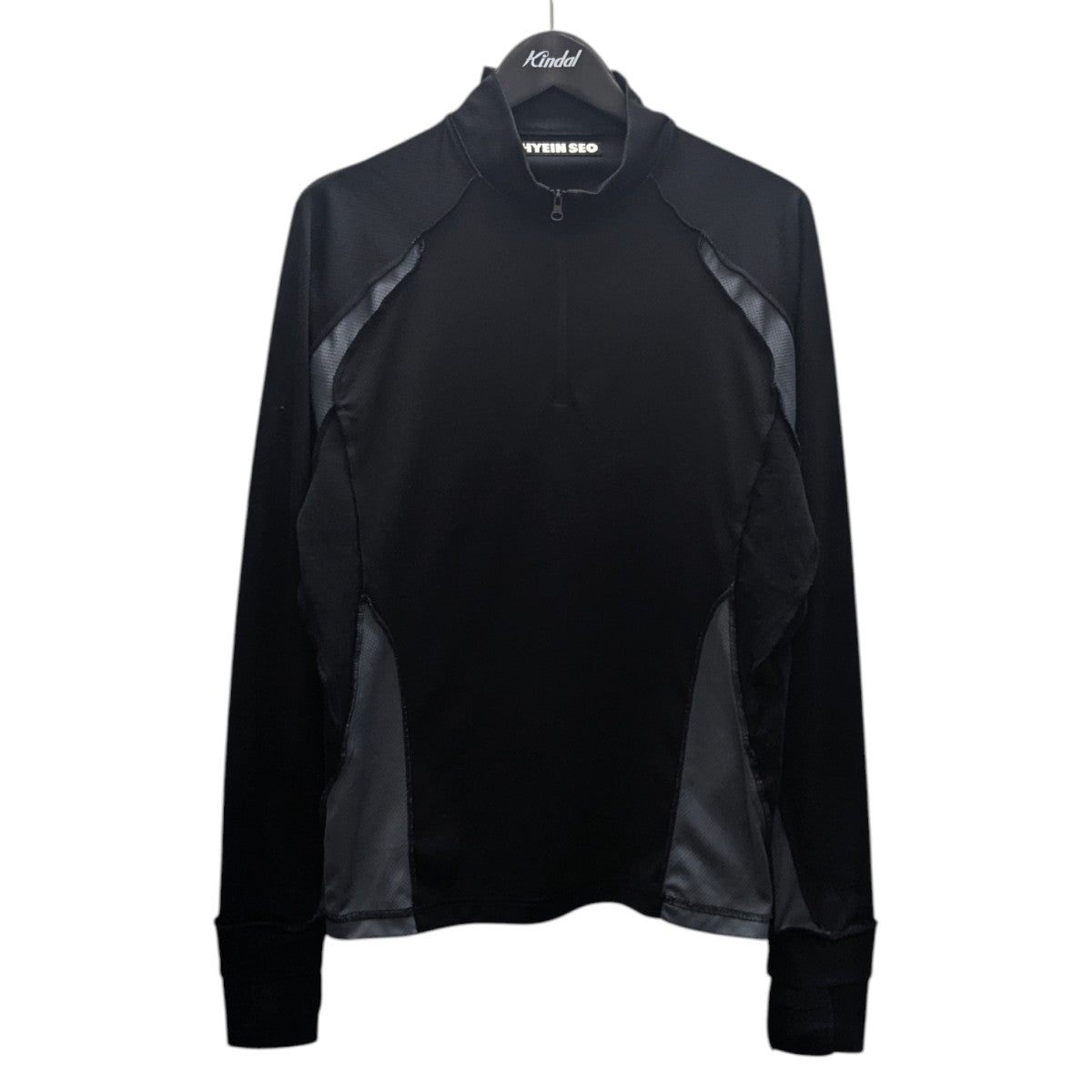 HYEIN SEO(ヘインソ) ZIP NECK TOP長袖カットソー ブラック サイズ 3