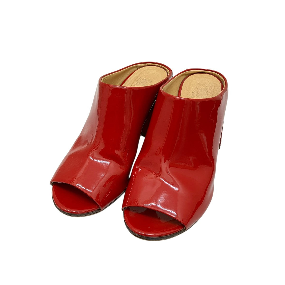 MM6 Maison Margiela(マルタンマルジェラ) エナメルサンダル レッド