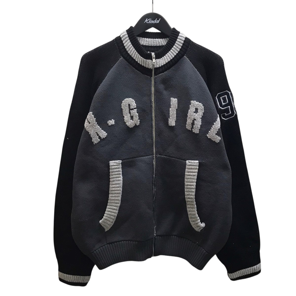 X-girl(エックスガール) ニットジップジャケット 105254015010