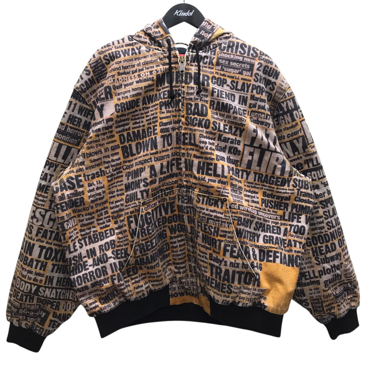 Supreme Diamond Plate Jacket Yellow – bei HYPENEEDZ kaufen Supreme Diamond Plate Work Jacket 黄色Lサイズ