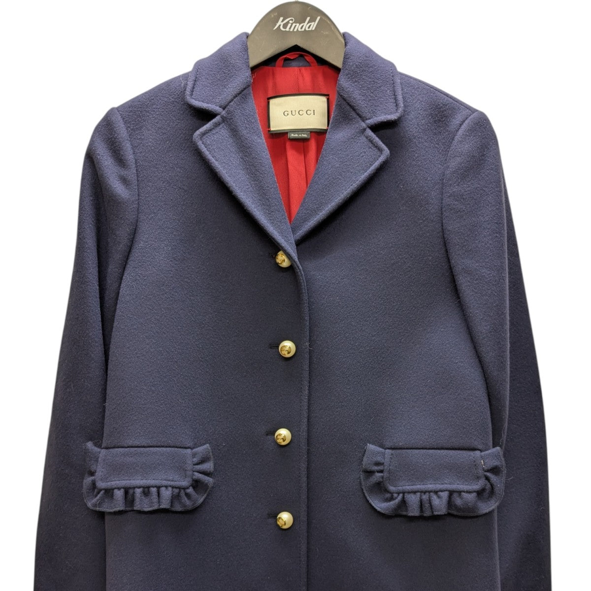 フリルデザインコート