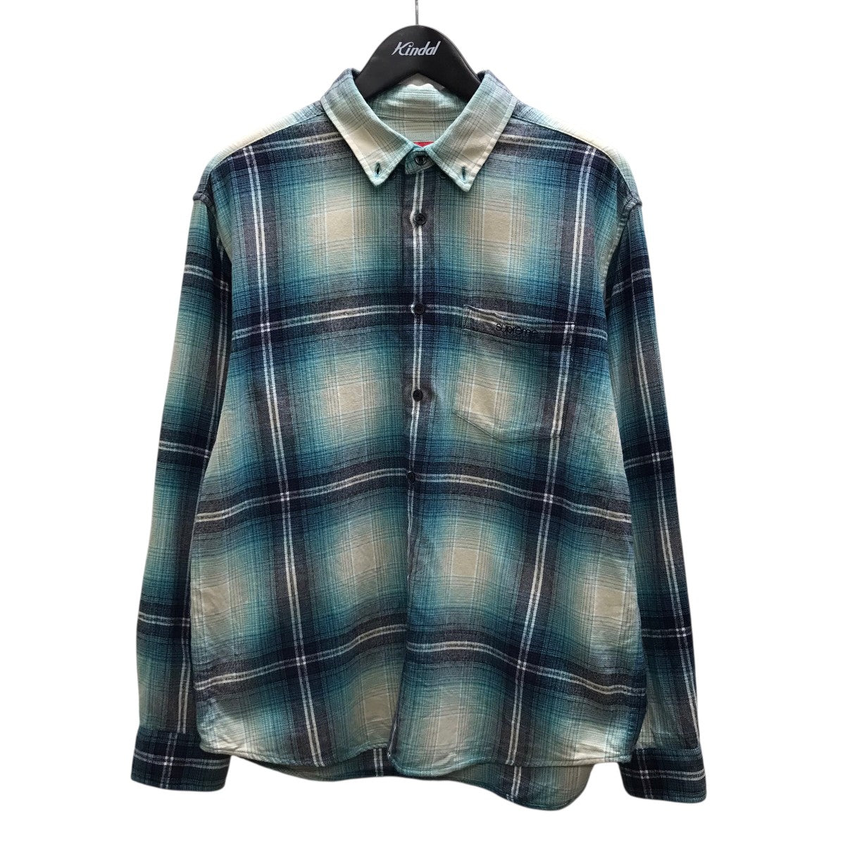 Supreme(シュプリーム) Shadow Plaid Flannel Shirt長袖シャツ ブルー