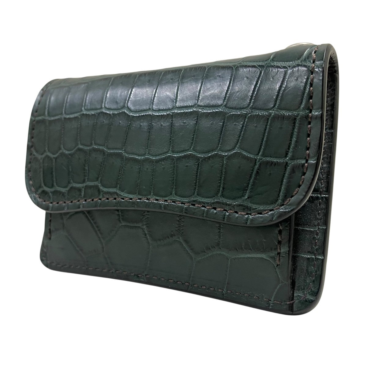 WILDSWANS(ワイルドヅワンジ) クロコダイルコンパクトウォレット