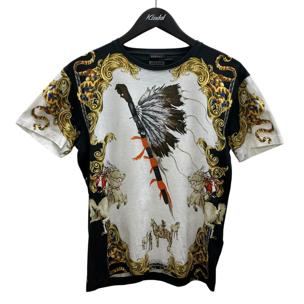 VERSACE(ヴェルサーチ) 半袖Tシャツ 067 271 972 631 ブラック