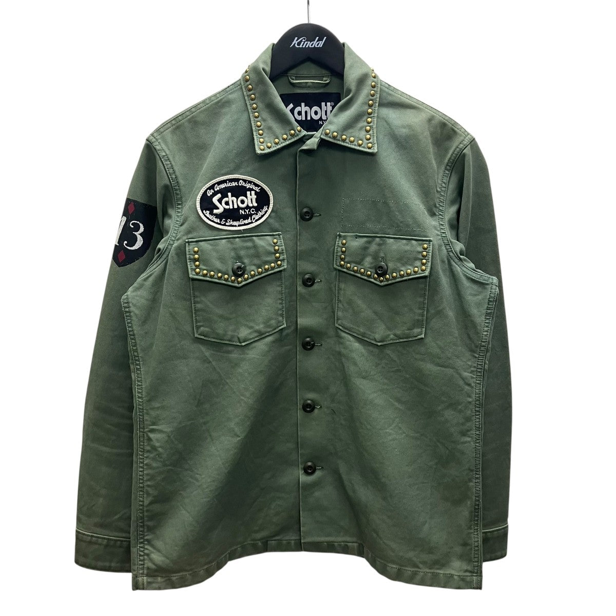 Schott(ショット) ワークシャツ 3132008 カーキ サイズ M｜【公式