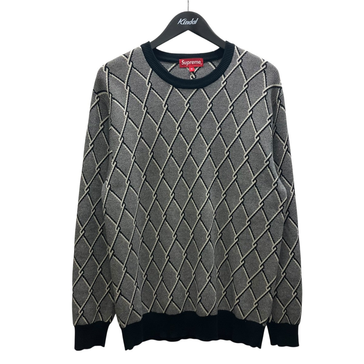 Supreme(シュプリーム) Chain link Sweaterチェーンニット グレー