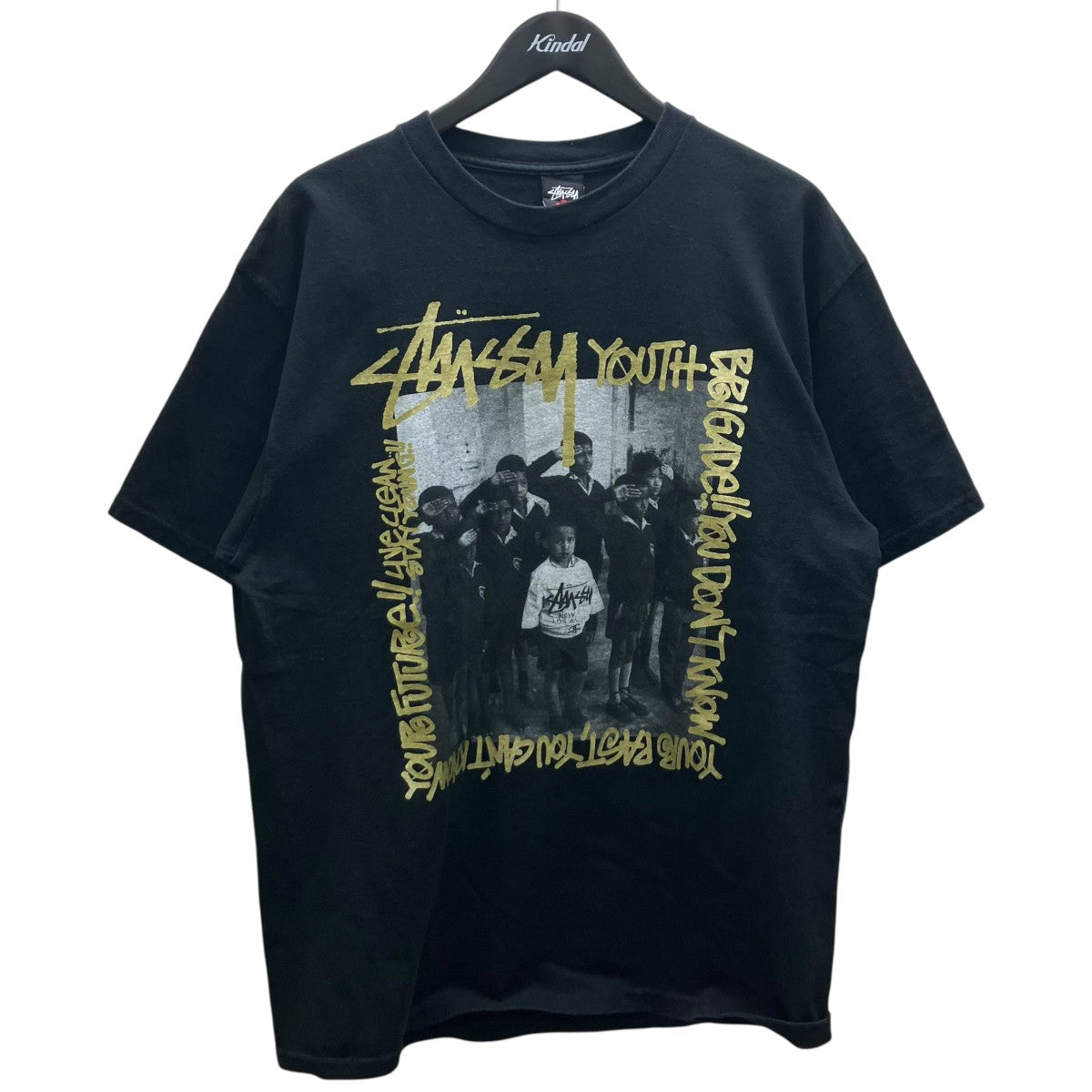 stussy(ステューシー) TRIBE EXCLUSIVE TEEプリントTシャツ ブラック
