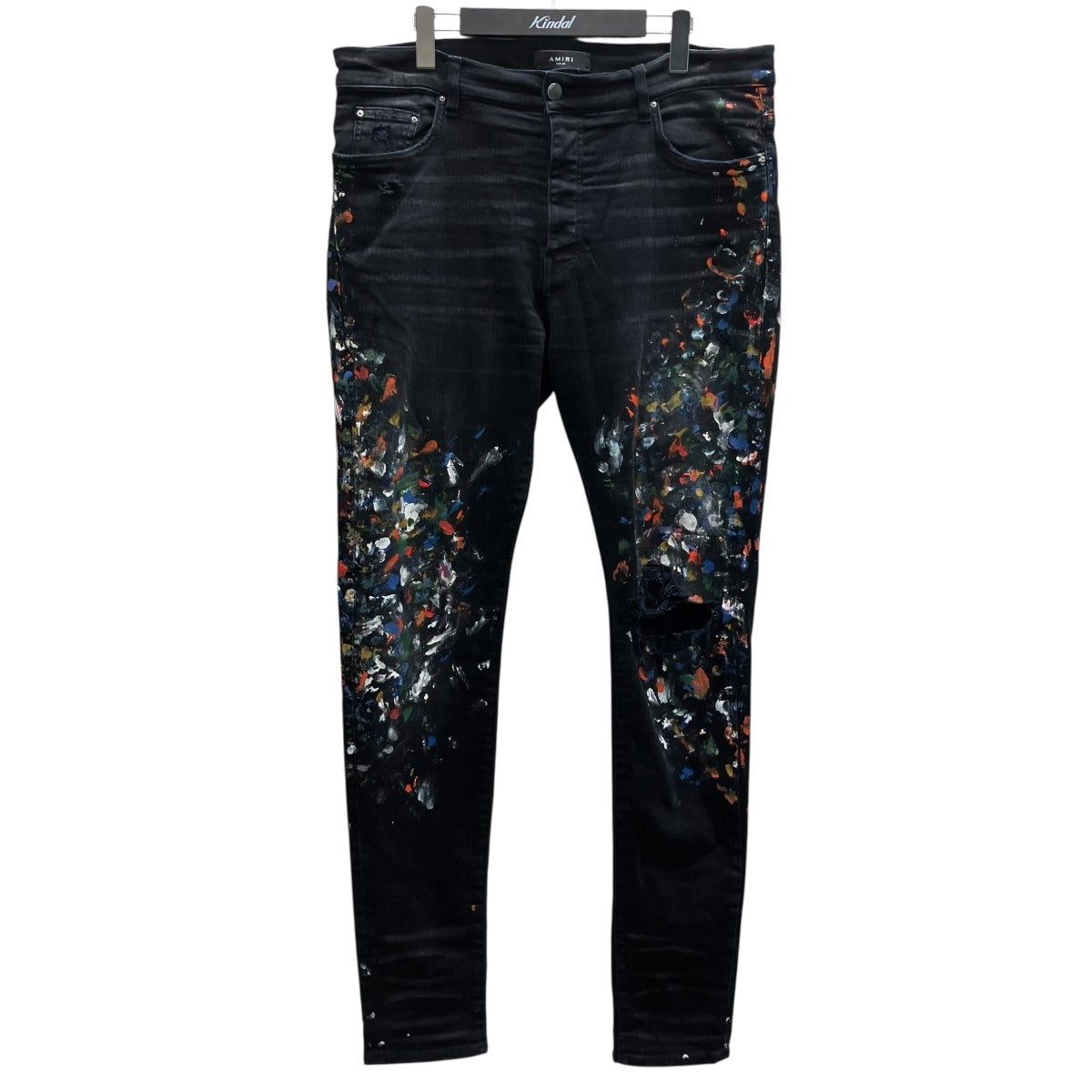 AMIRI(アミリ) スキニーペイントデニムパンツ ブラック サイズ 38 