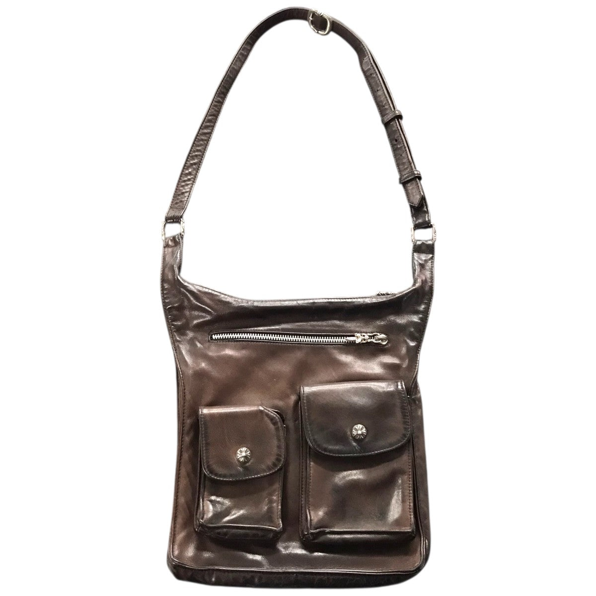 CHROME HEARTS(クロムハーツ) F-SLINGERレザーショルダーバッグ 