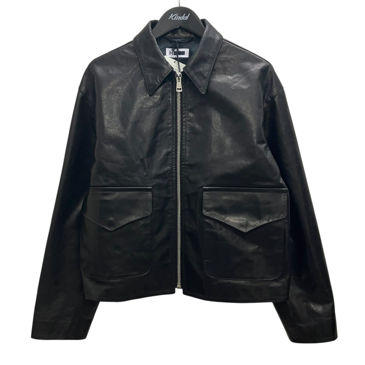 H BEAUTY＆YOUTH(エイチビューティアンドユース) カウレザージップ