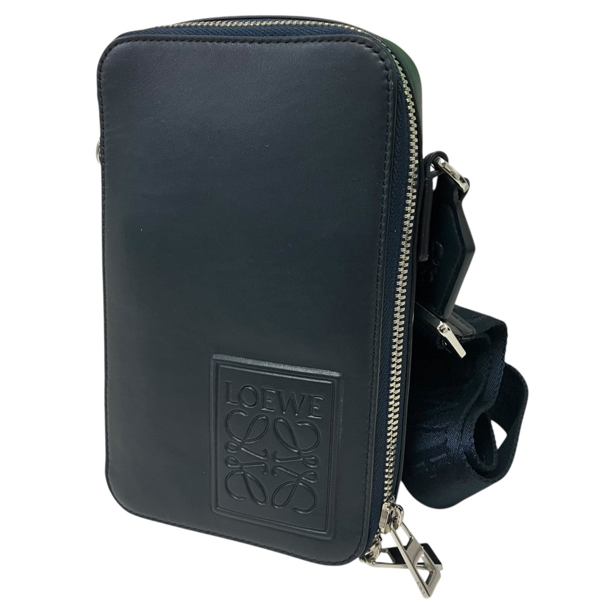 LOEWE(ロエベ) バーティカルクロスボディショルダーバッグ ネイビー