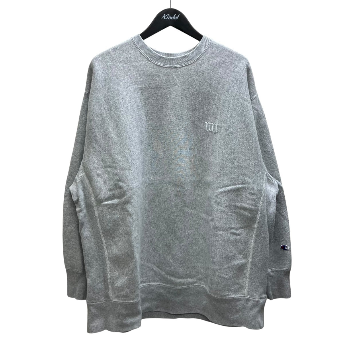 MINNANO×Champion BEAMS別注 クルーネックスウェット C8-U028 グレー 
