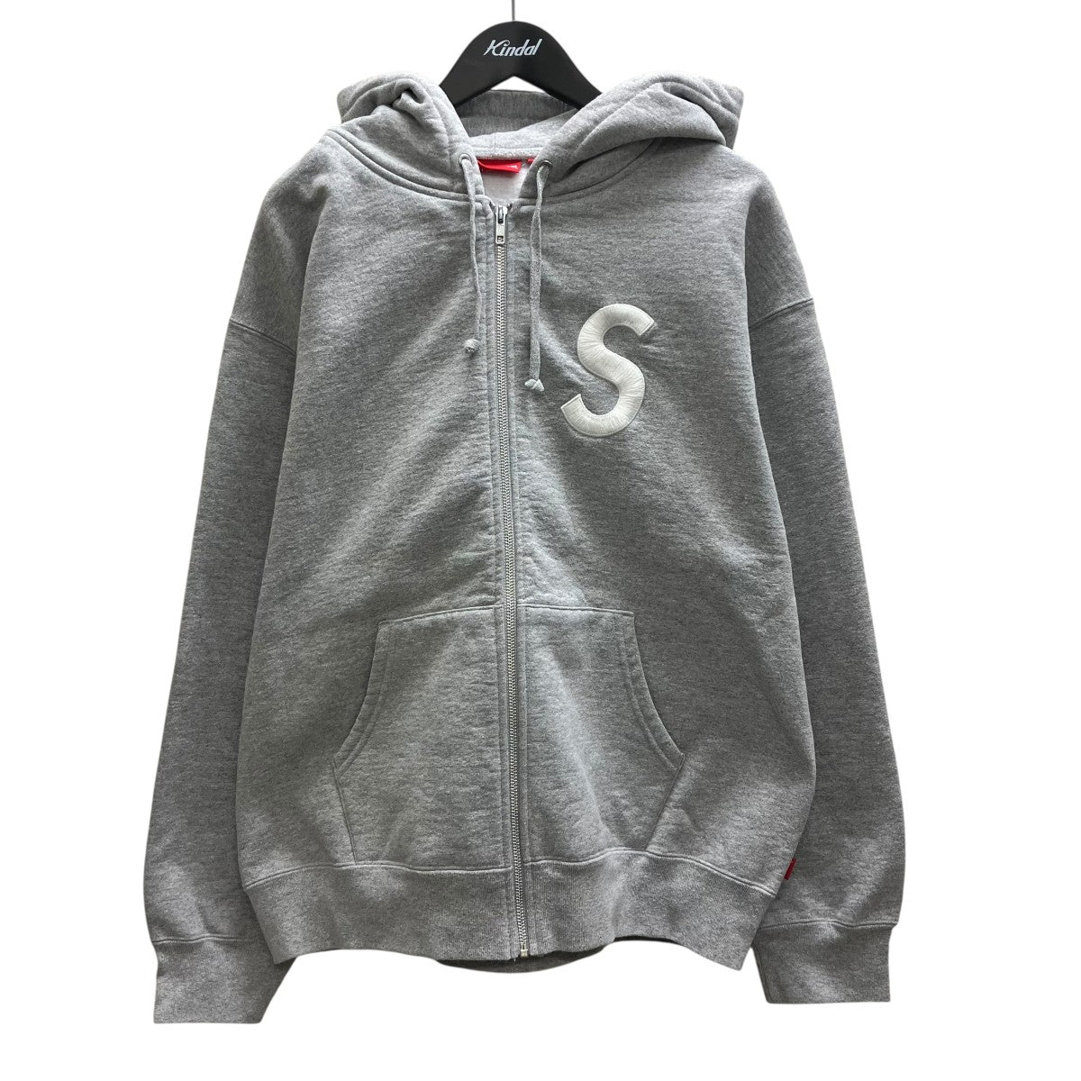Supreme グレー ジップパーカー S Supreme(シュプリーム) S Logo Zip Up Hooded Sweatshirtジップ