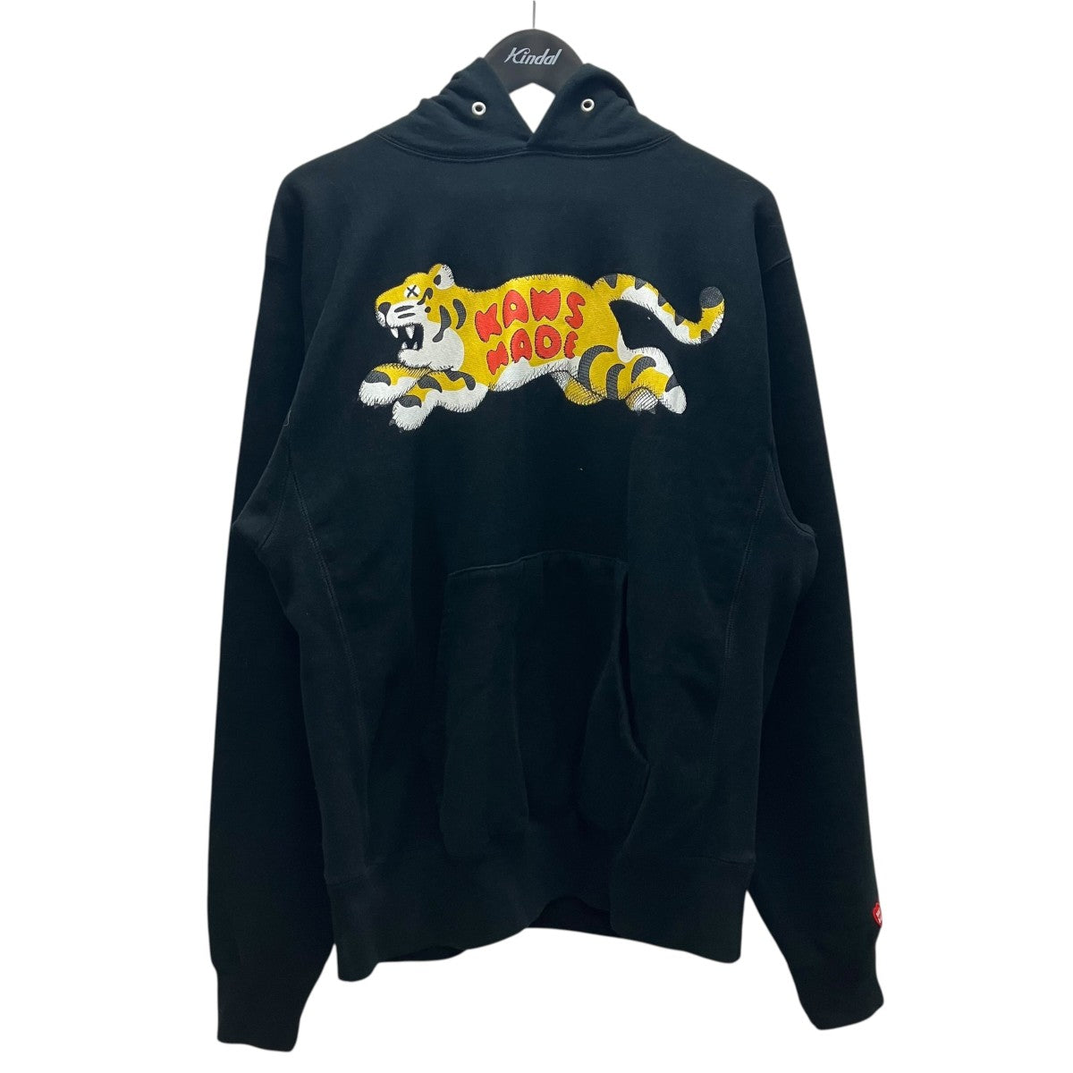 HUMAN MADE×KAWS KAWS MADE HOODIプリントパーカー ブラック サイズ L