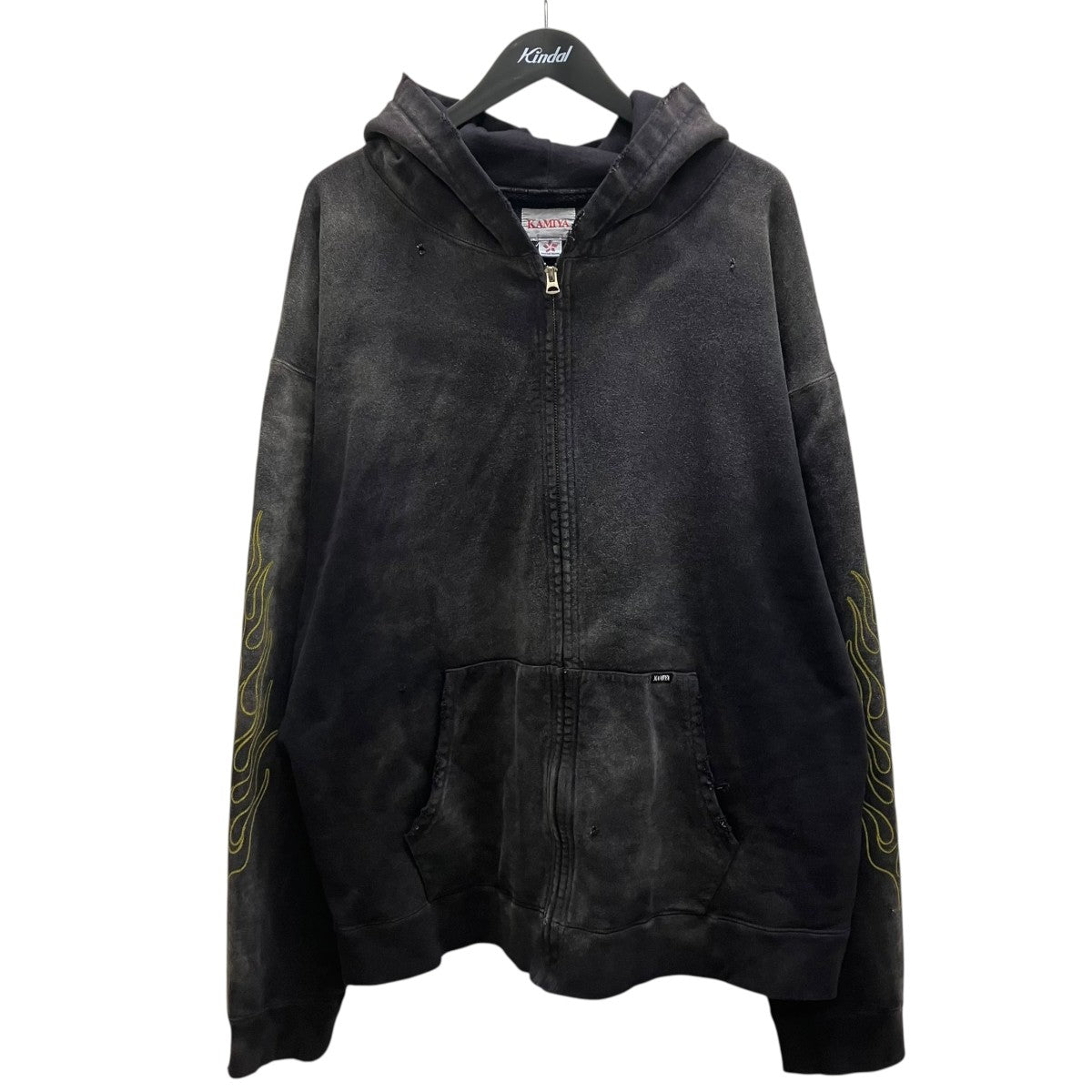 KAMIYA(カミヤ) ROPE BREACHED ZIP-UP HOODIE ジップパーカー／ロープ