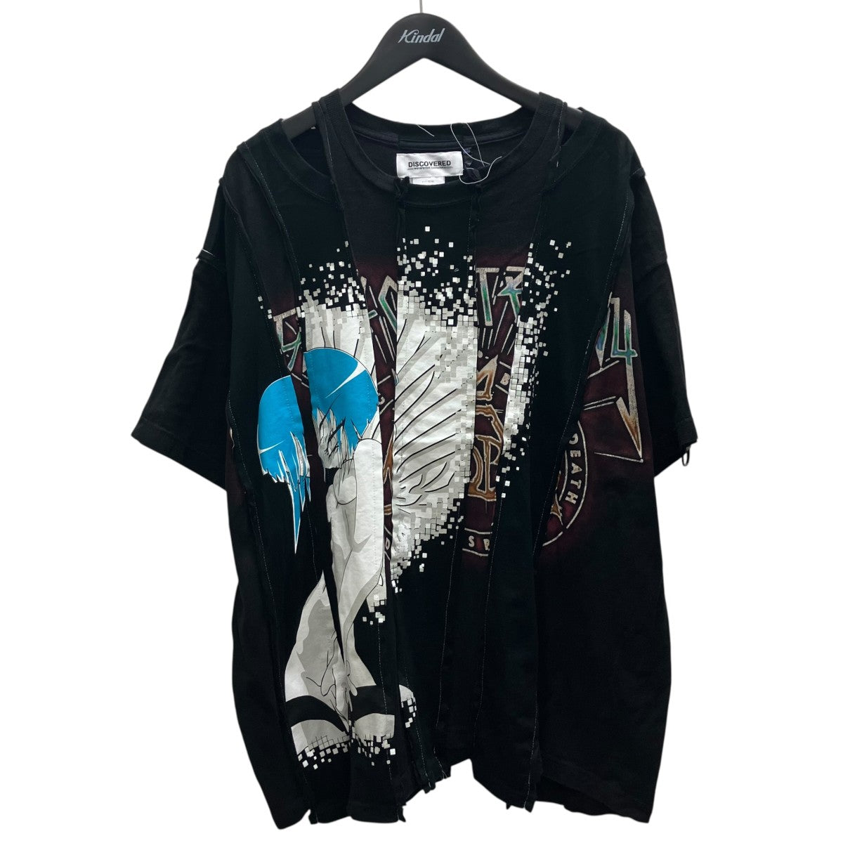 DISCOVERED ディスカバード Tシャツ・カットソー L 黒 【古着】【中古】【送料無料】 DISCOVERED - DISCOVERED ディスカバード Tシャツ・カットソー L 黒
