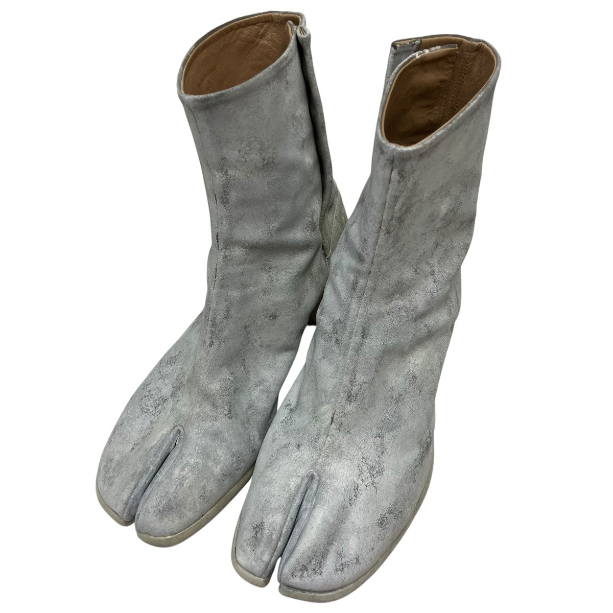 Maison Margiela(メゾンマルジェラ) ペンキ加工足袋ブーツ ホワイト