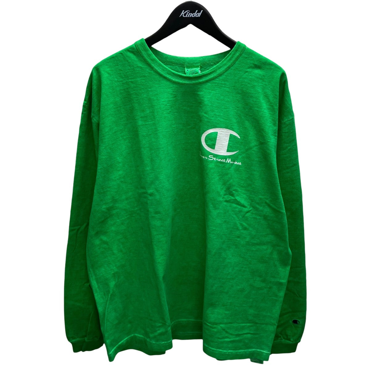 DOVER STREET MARKET×Champion 長袖Tシャツ C5-A409 グリーン サイズ