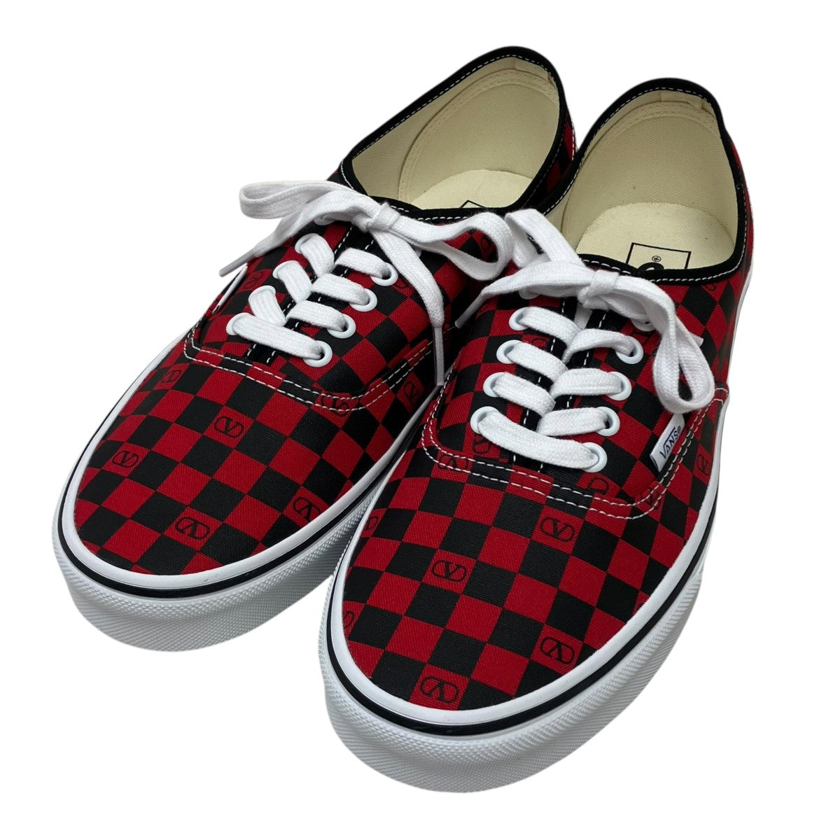 VANS×VALENTINO ローカットスニーカー 7Y0S0M23 ブラック×レッド
