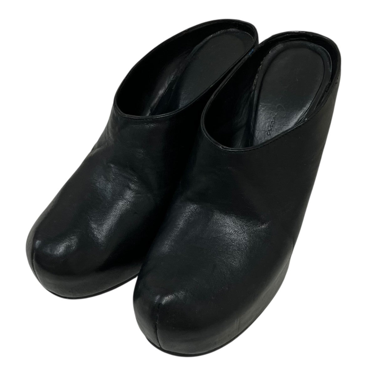 RICK OWENS(リックオウエンス) レザーサンダル ブラック サイズ 36