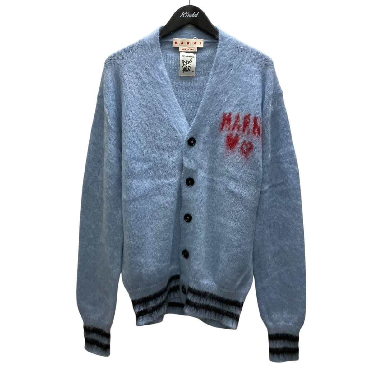 MARNI(マルニ) モヘアニットカーディガン CDMG0100Q0 ブルー サイズ 46